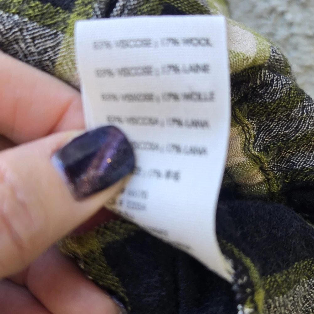 We The Free Wool Blend Plaid Peplum Snap Button Blouse - Picture 11 of 11